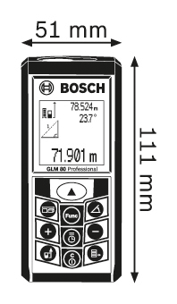 博世GLM 80/80米手持激光測距儀